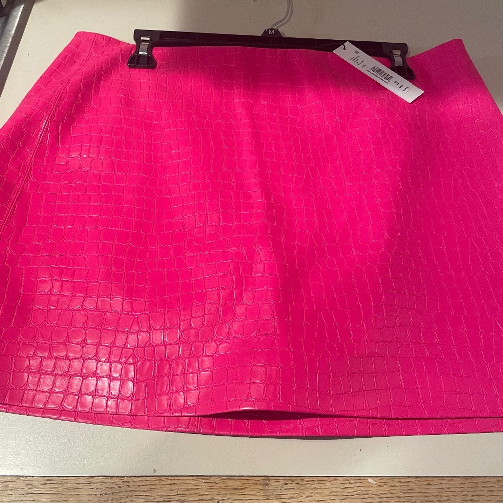 Alice and Olivia leather skirt